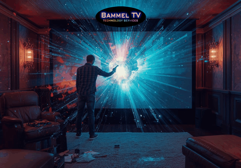 Projector Screen Repair Restores Home Theater Picture Quality Projector Screen Repair Restores Home Theater Picture Quality